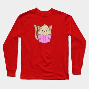 Cupcake Kitten Long Sleeve T-Shirt